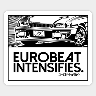 EUROBEAT INTENSIFIES - WRX STI Coupe Type R Version GC8F Sticker